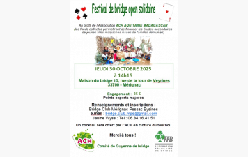 Tournoi caritatif Madagascar 30 octobre